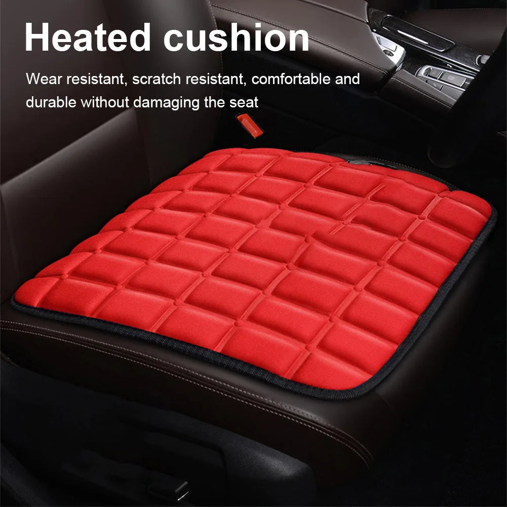 Housse chauffante pour siège de voiture, 5V 12V, 3 vitesses de température, coussinets chauffants électriques 40W, coussin chauffant pour siège de voiture, coussin de siège à chauffage rapide